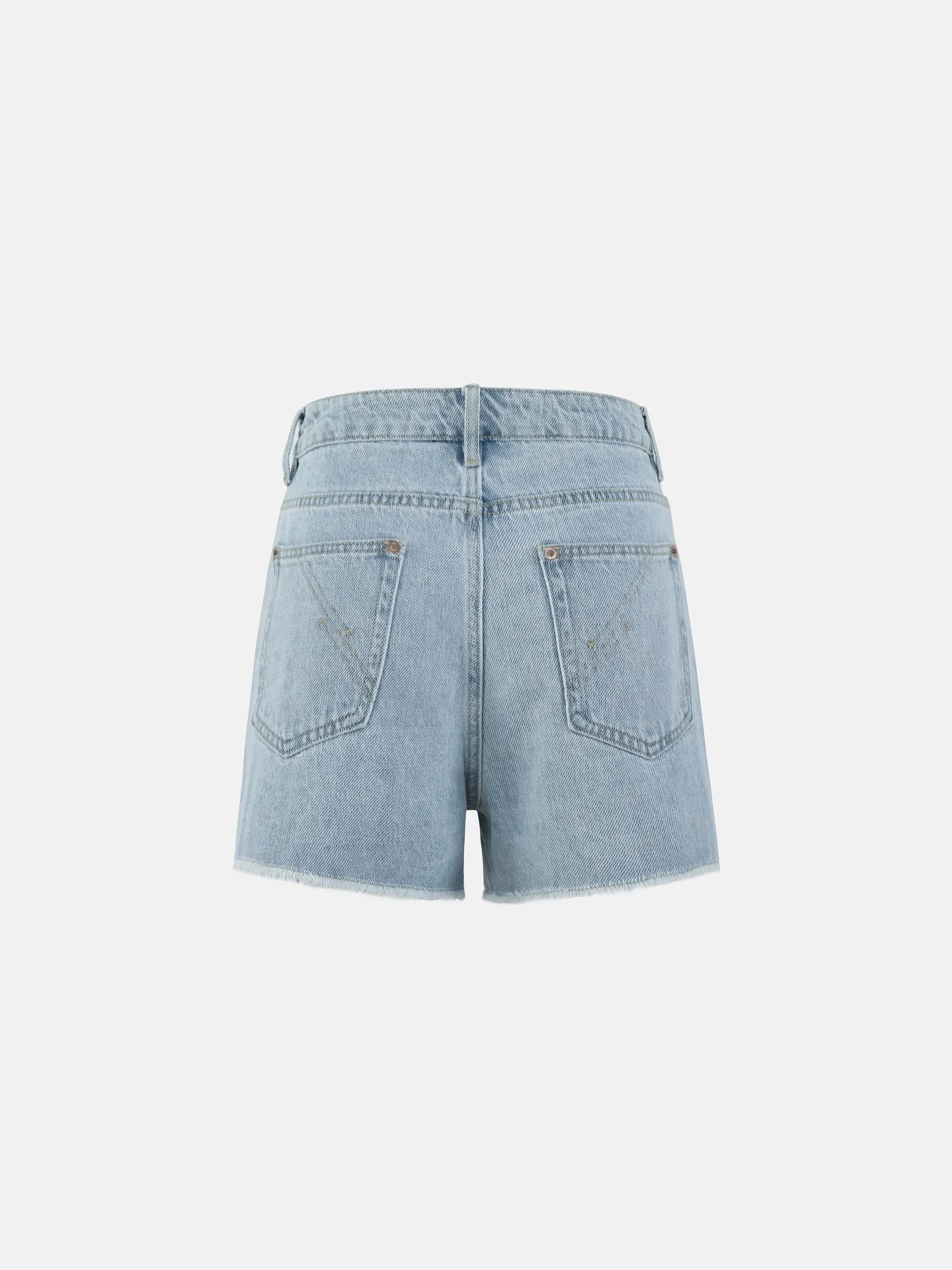 OHOTORO】Brushed Wide Jeans（short/s） Raw Hem Denim Wide leg