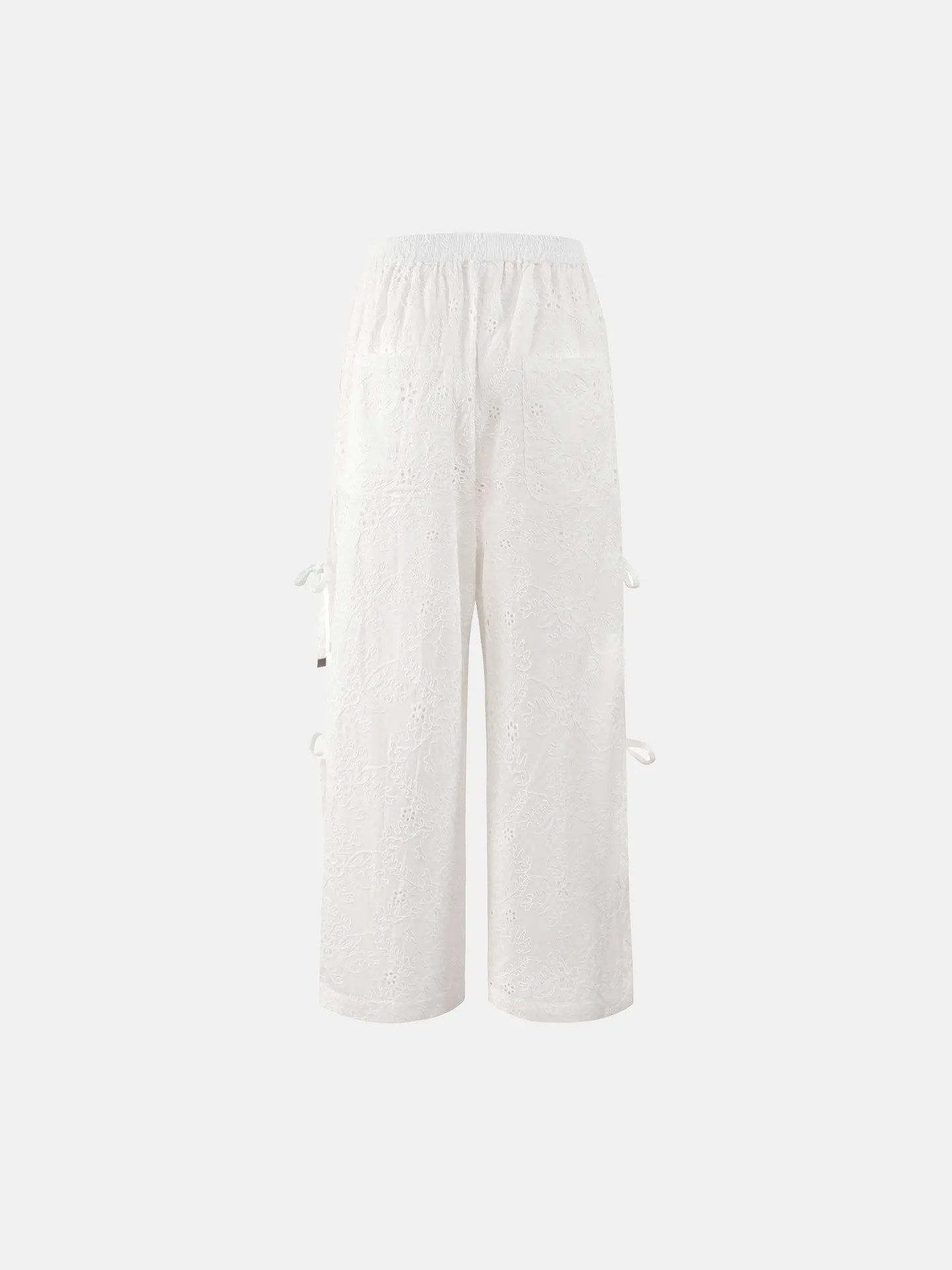 パンツ louren cutwork embroidery pant white M Cutwork Woven Pant | Whisper White | Seed Heritage