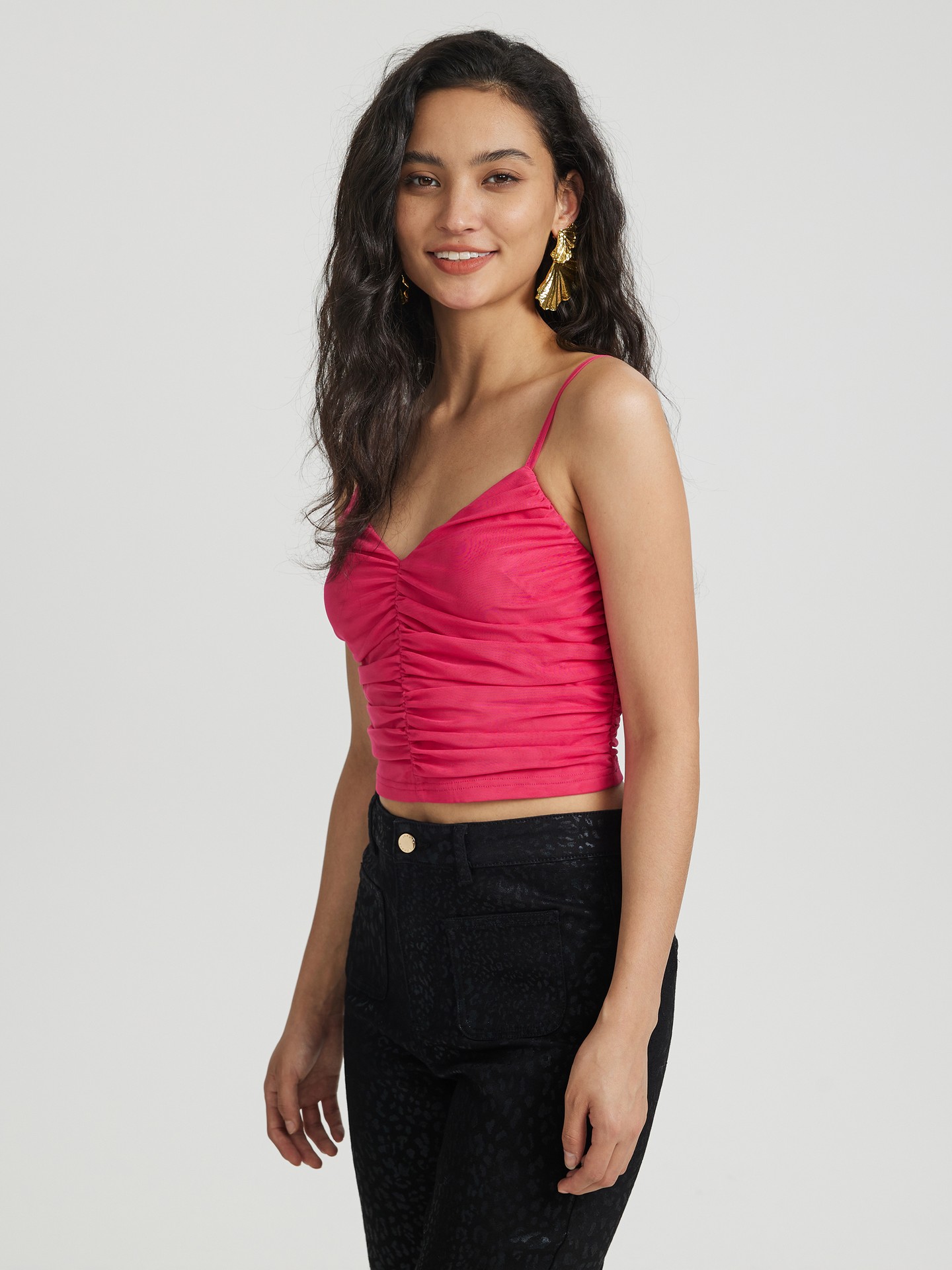 Fuschia pink deals cami top