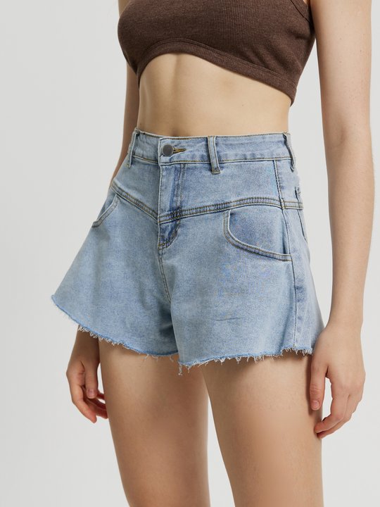 Short pierna online ancha