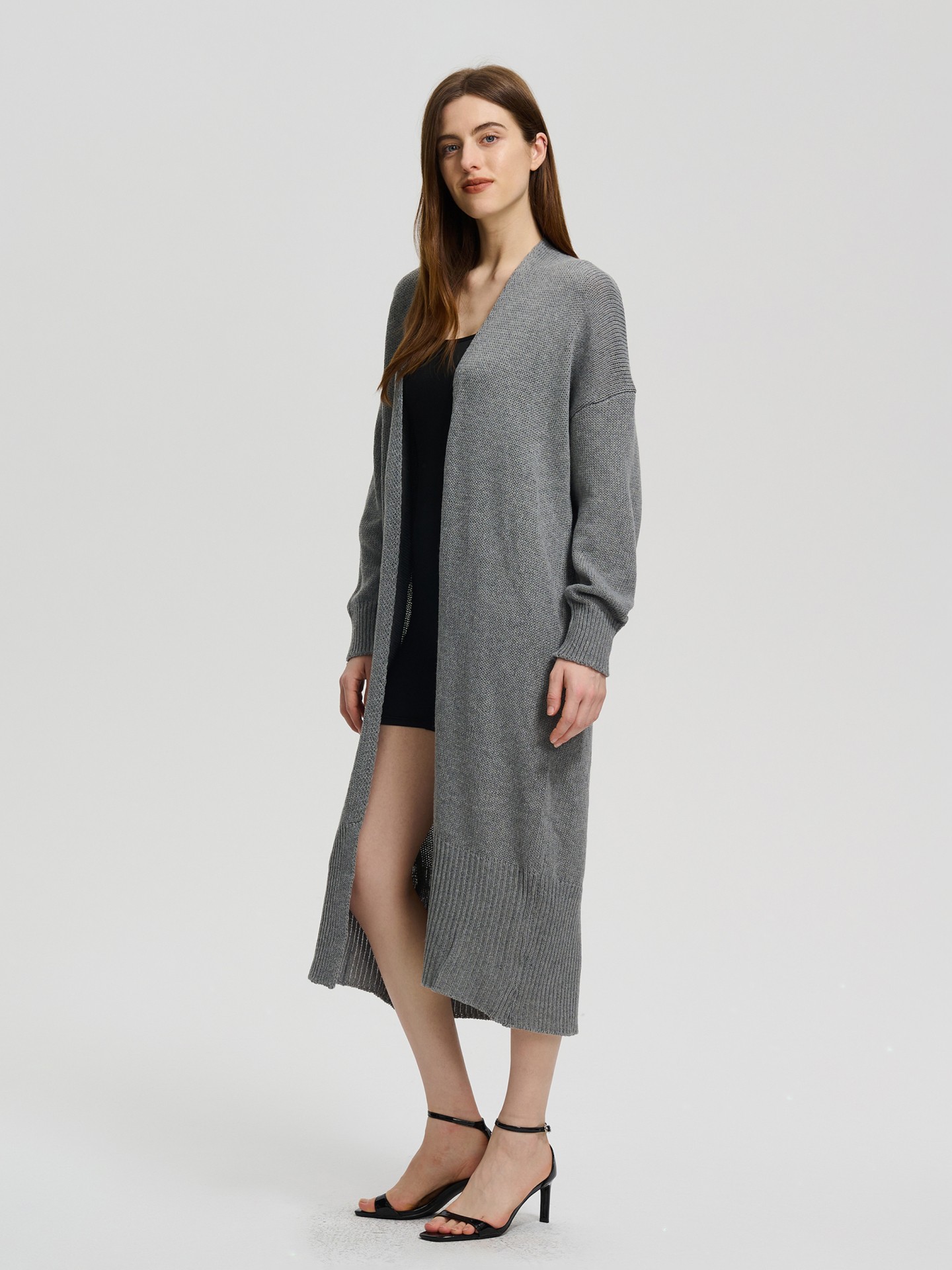 Vestidos con cardigan discount largo