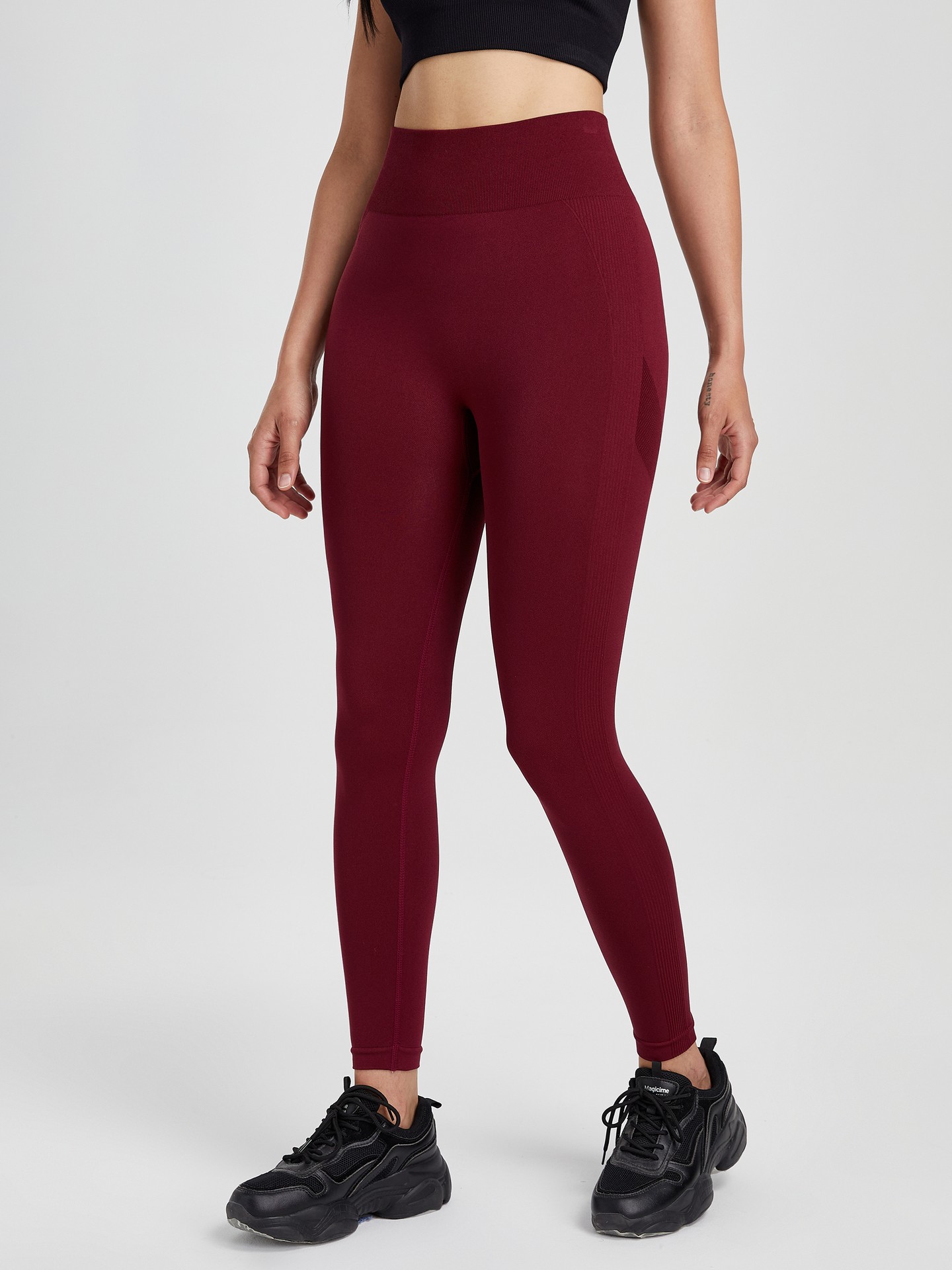 Tights - Burgundy Solid