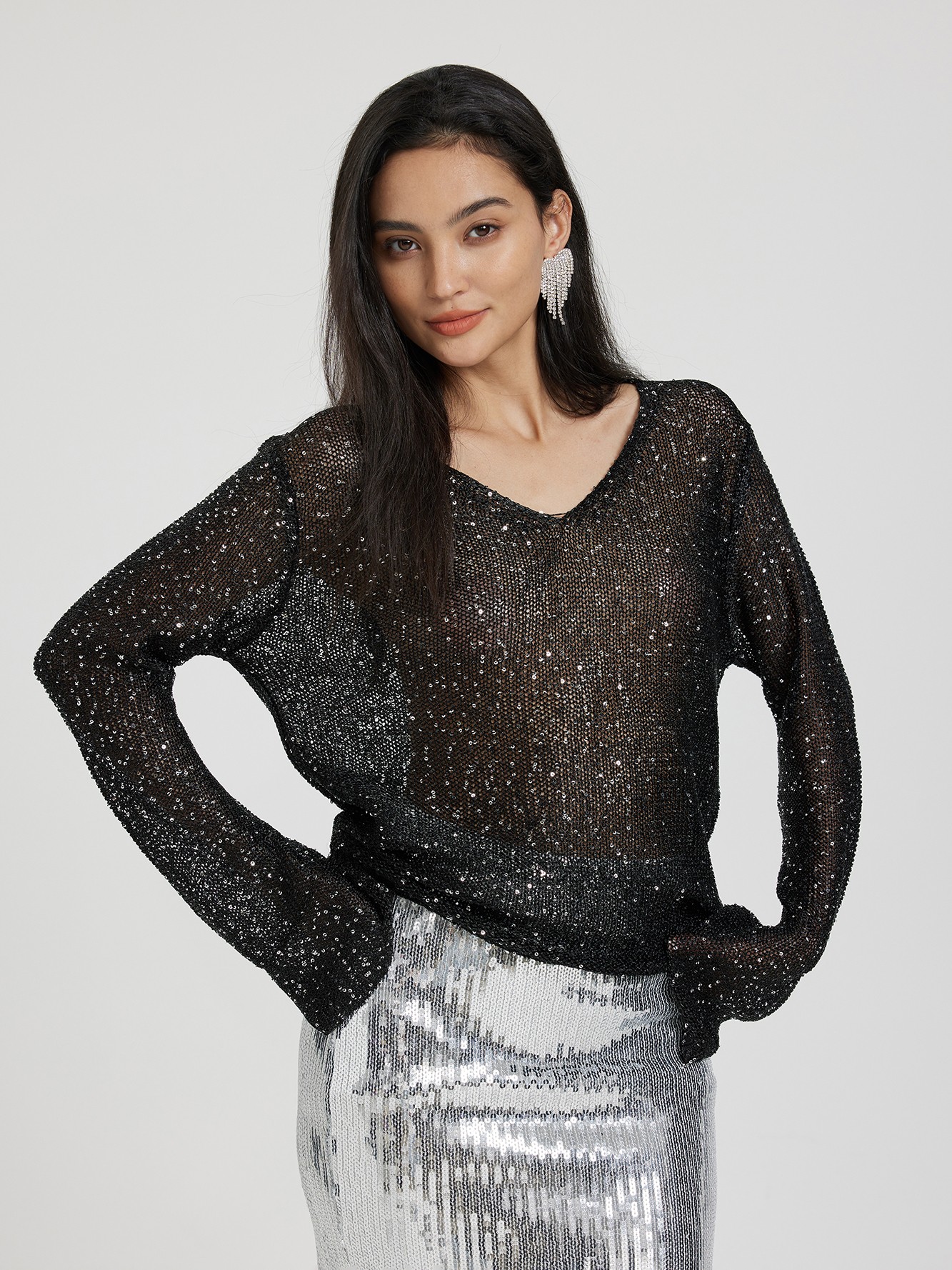 Sueter best sale con lentejuelas