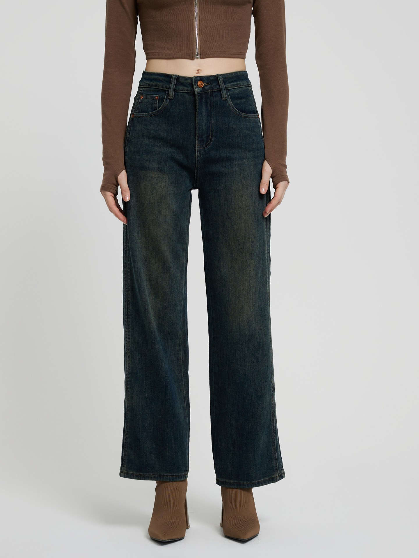 Jeans corte online recto