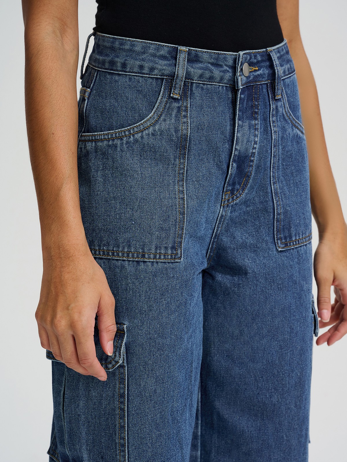 Wide leg cargo jeans, Urbanic
