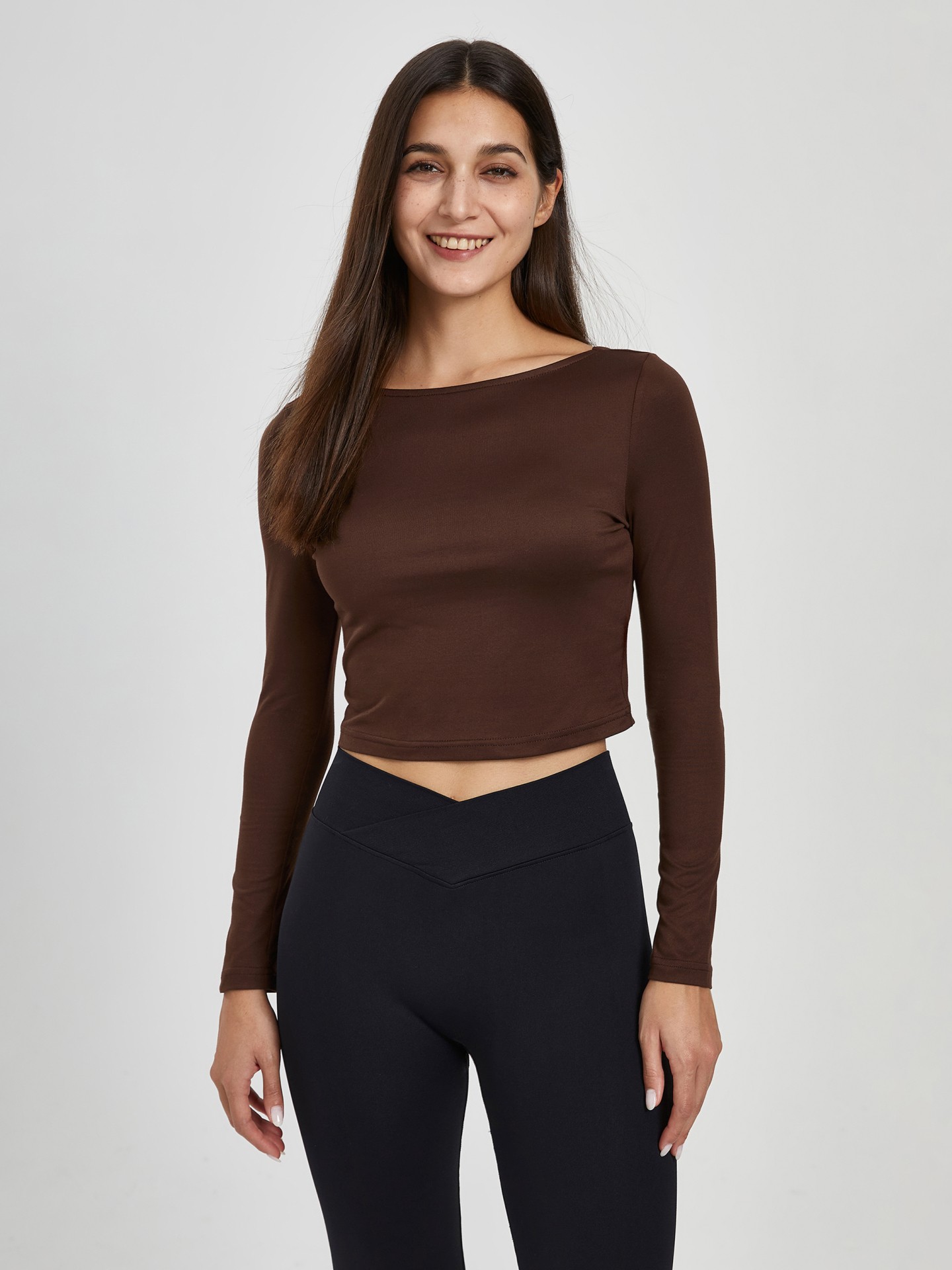 Blusa de manga larga con espalda abierta Urbanic Moda de Londres