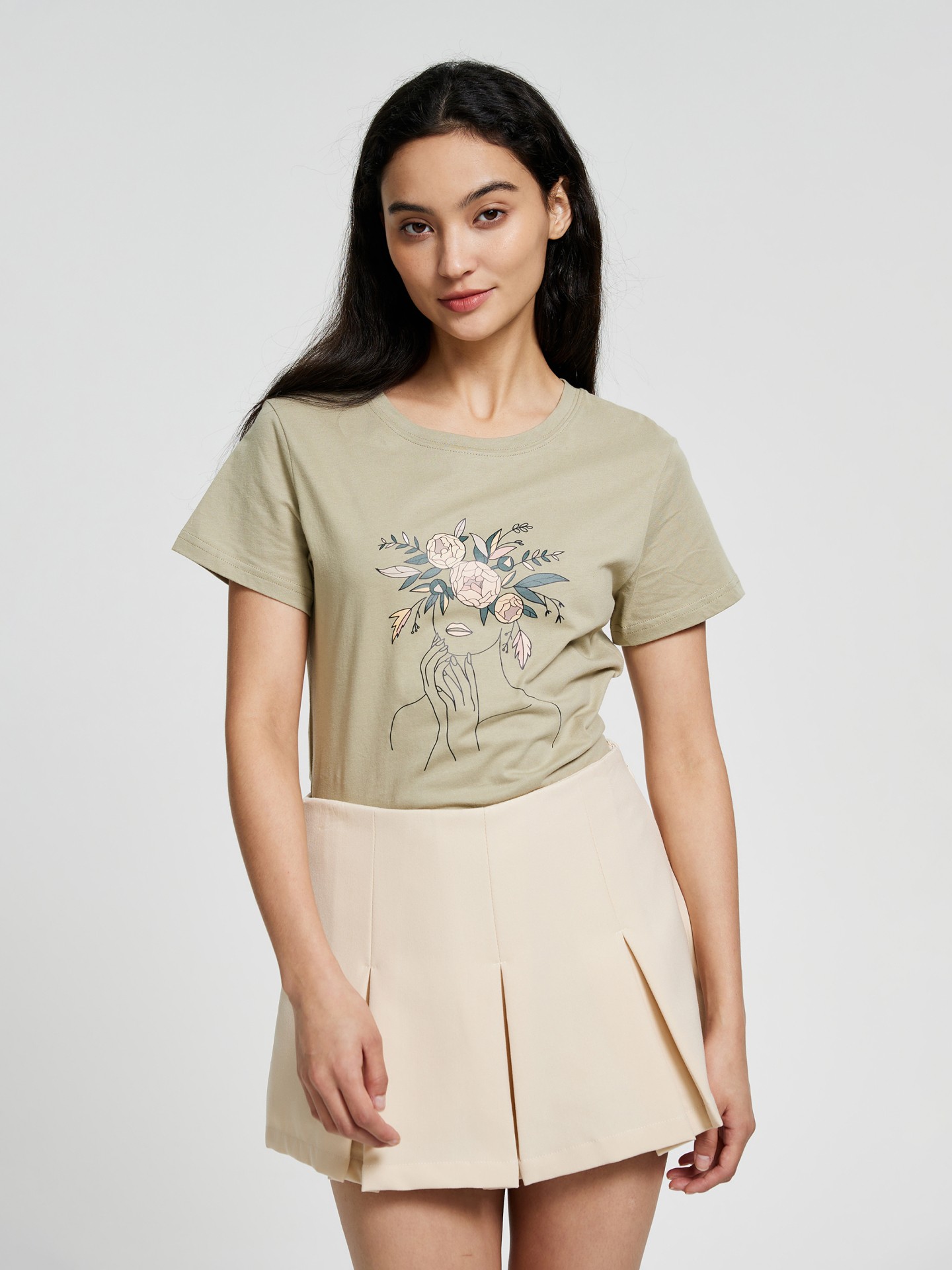 Camiseta basica manga corta clearance