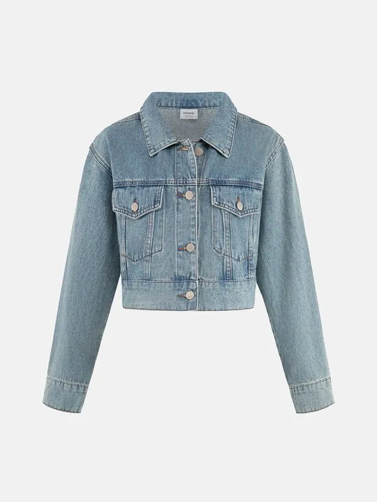 Find Your oversized cropped denim jacket Fashion from London. Future Bright