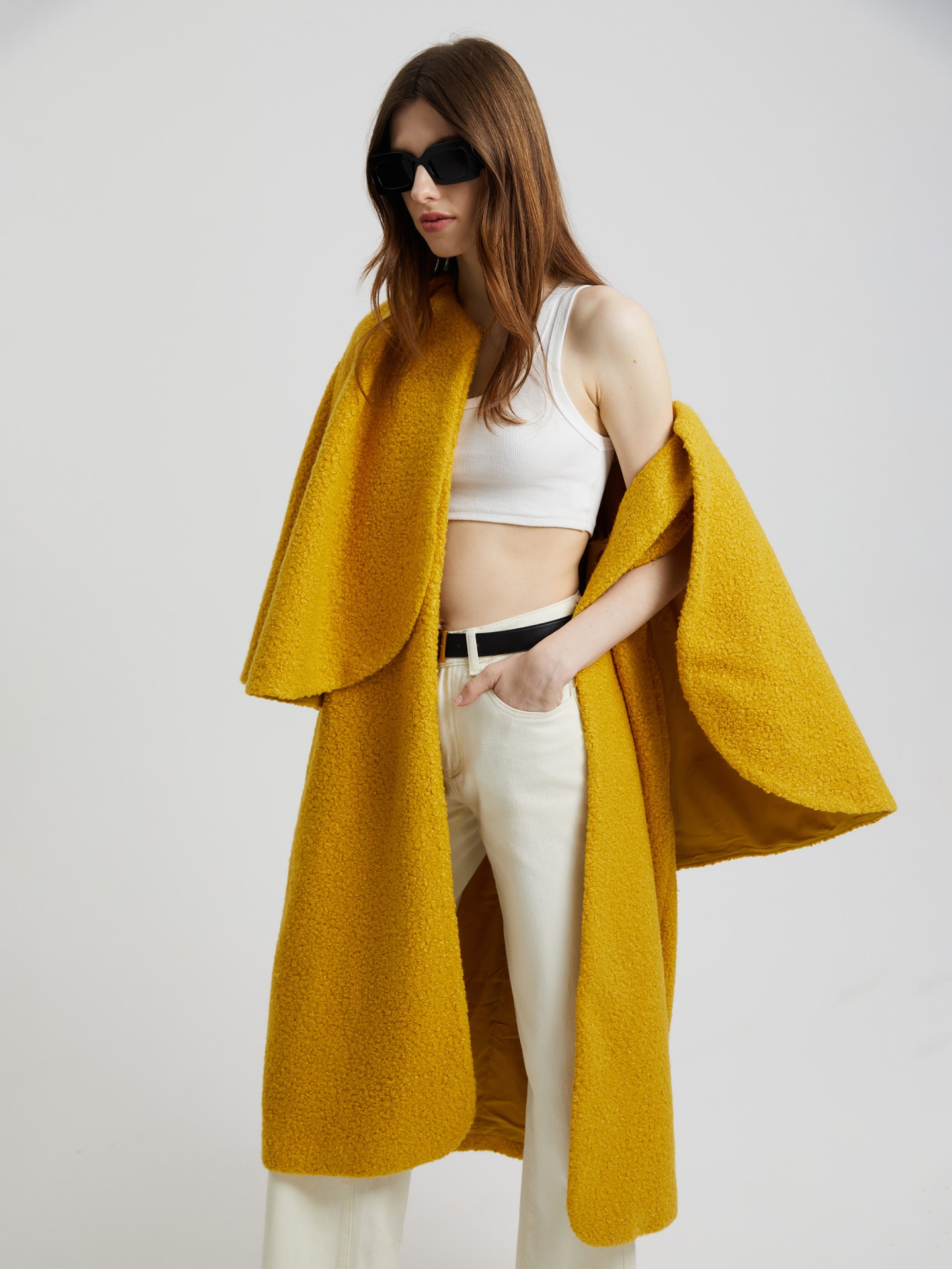 Yellow on sale cape coat