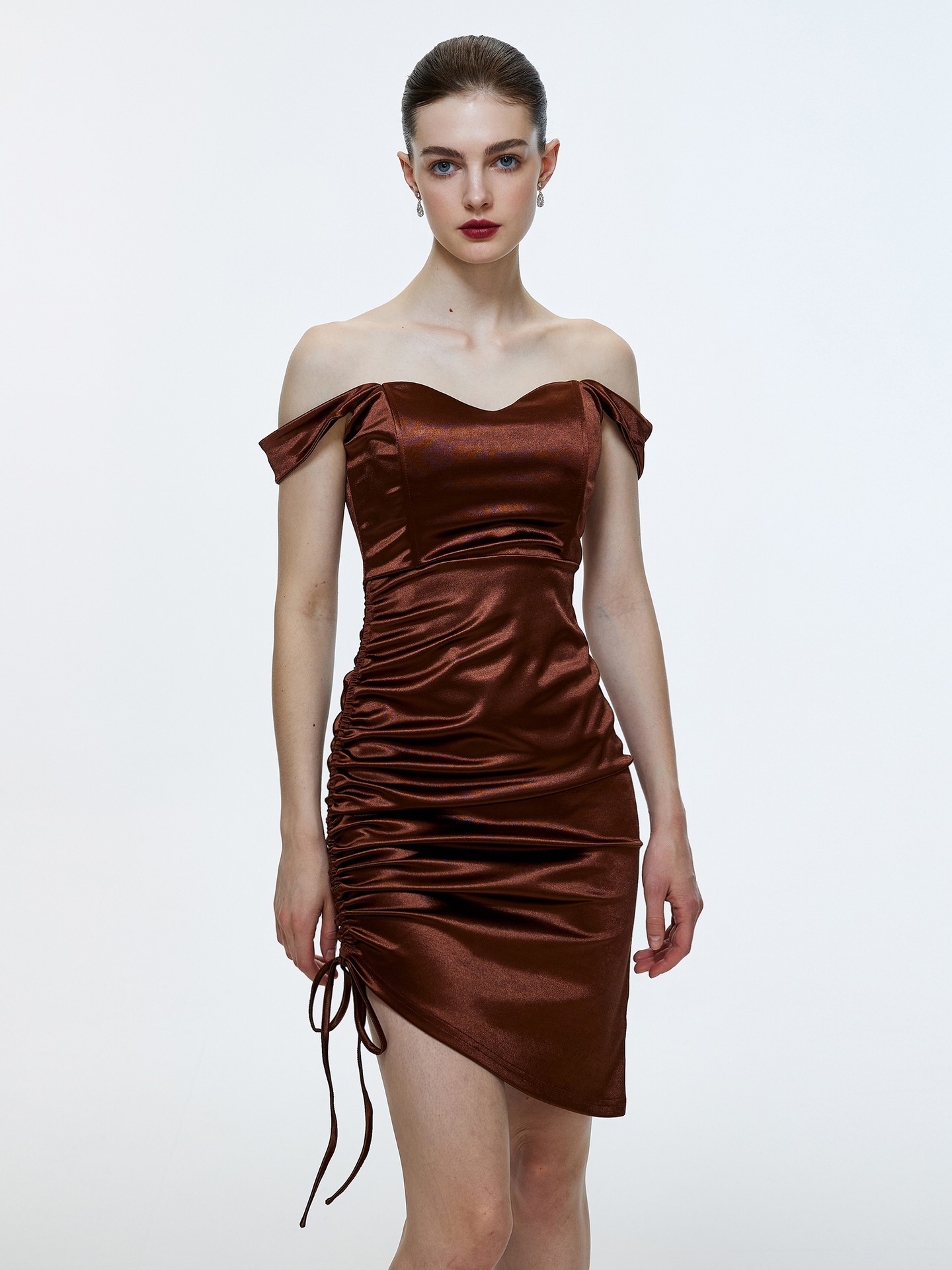 Vestido best sale mini satinado