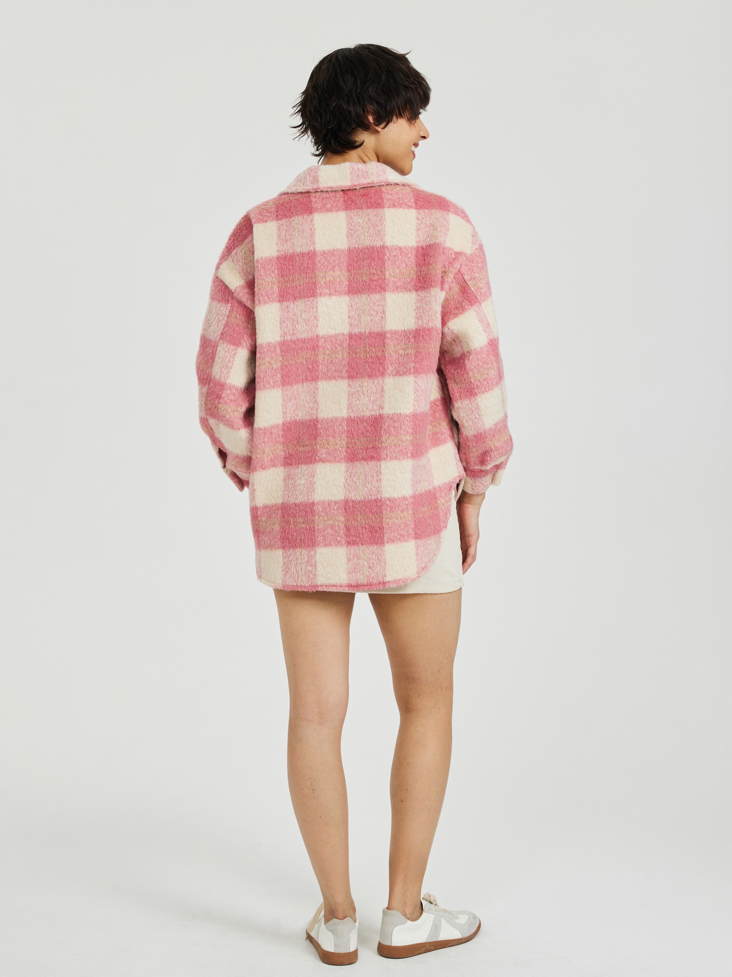 Sobrecamisa oversize cuadros hot sale