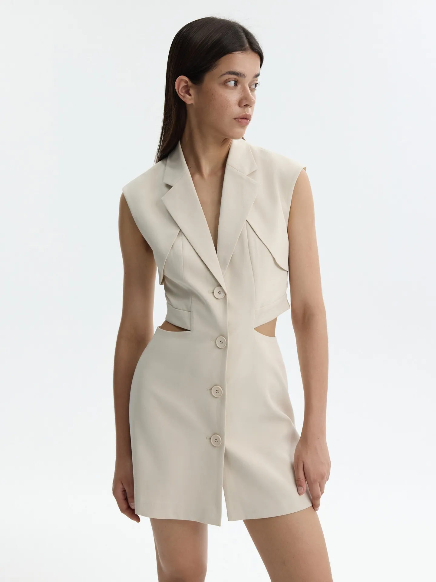 Cut Out Blazer Dress Urbanic Most Favourite