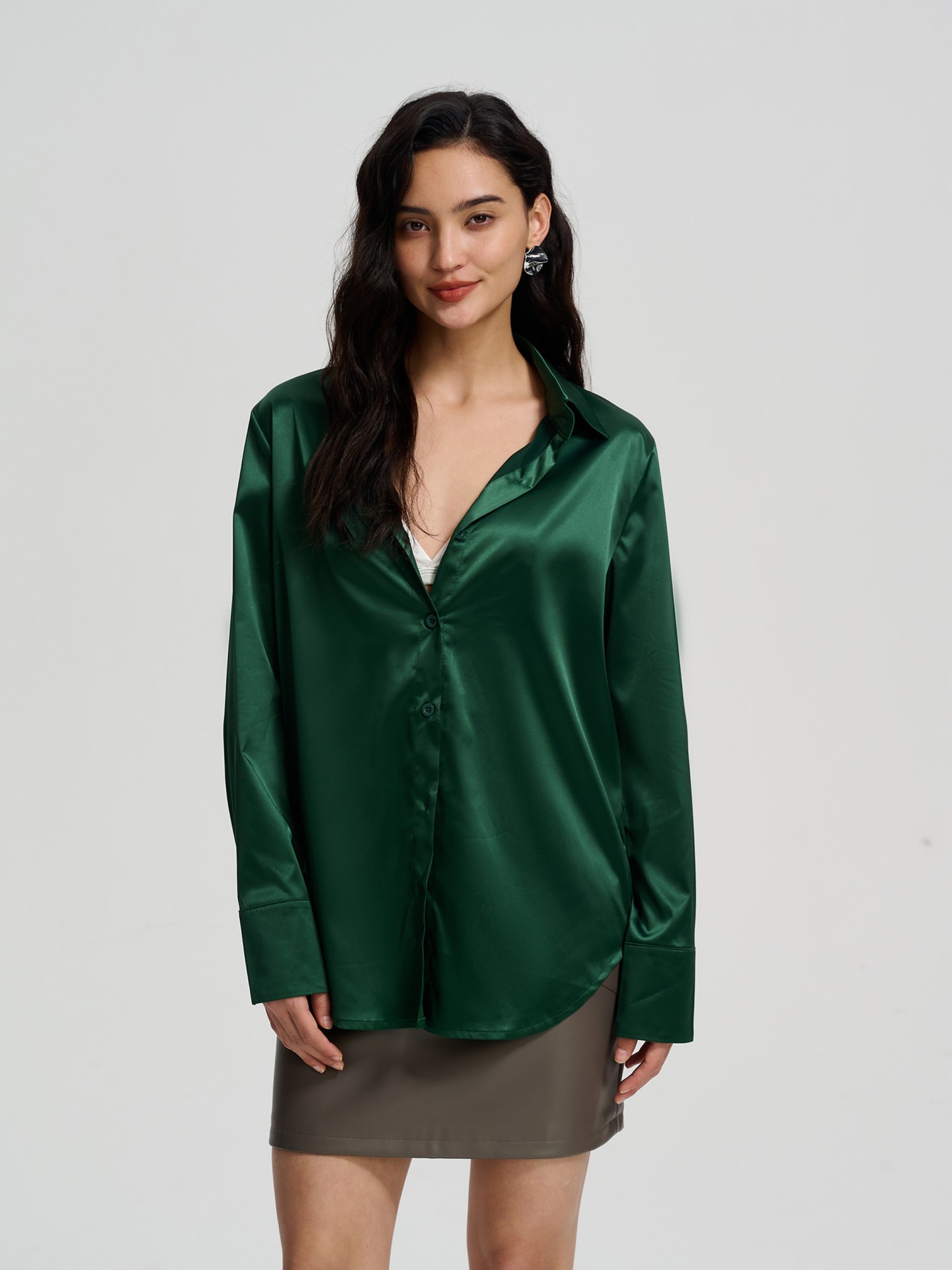 Blusa cheap verde oscuro