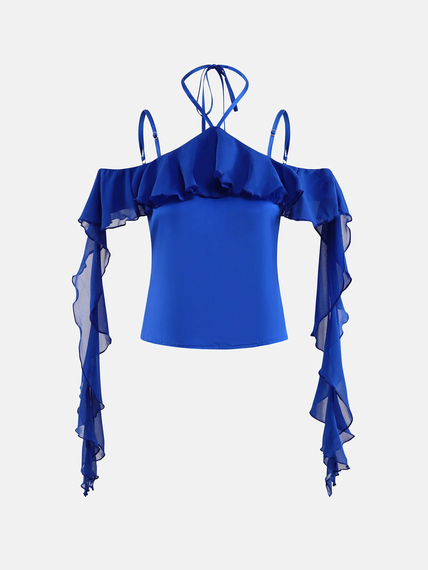 Satin Cami Top with Ruffle Ribbon Urbanic | Most Favourite